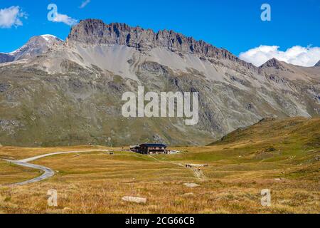 Le refuge du Plan du Lac, Bellecombe, Termignon, Parc National de la Vanoise, Maurienne, France Banque D'Images