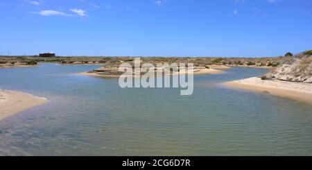 Estuaire d'Alvor, Réserve naturelle, Alvor, municipalité de Portimao, Algarve, Portugal Banque D'Images