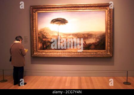 Joseph Malbord le pèlerinage de Childe Harold de William Turner en Italie, exposé au Tate Britain à Londres, dans le cadre du Constable à Delacroix l'art britannique et l'exposition romantique française. * l'exposition comprend des travaux de certains des plus grands peintres du XIXe siècle, notamment Constable et Turner. Banque D'Images