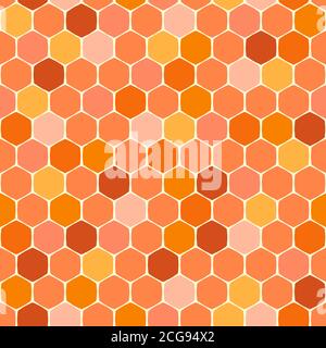 Modèle sans couture d'abeilles Illustration de Vecteur