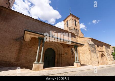 Aula de Cultura San Vicente dans le village d'Almazan, Soria, Espagne Banque D'Images