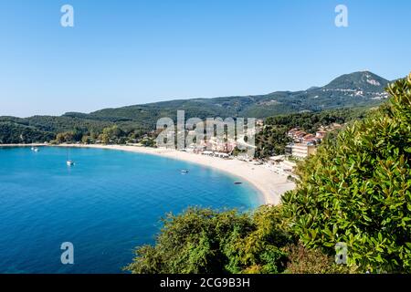 Paralia Valtos Beach, Parga, Grèce. Banque D'Images