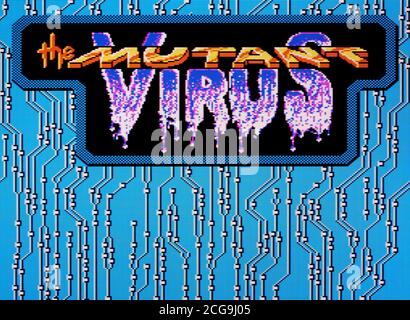 Le virus mutant - Nintendo Entertainment System - NES Videogame - usage éditorial seulement Banque D'Images