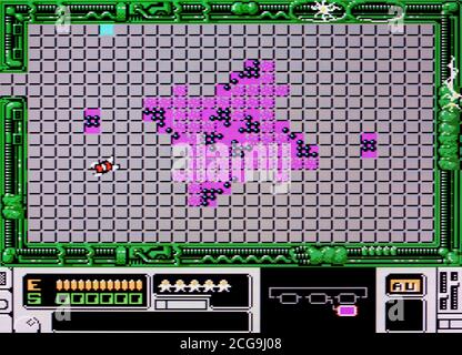 Le virus mutant - Nintendo Entertainment System - NES Videogame - usage éditorial seulement Banque D'Images