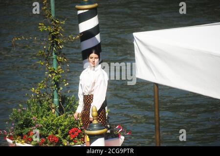 Venise, Latium, ITALIE. 3 septembre 2020. 09/09/2020 Venise, 77e Festival International du film de Venise, l'arrivée de Federica Carta crédit: Fabio Sasso/ZUMA Wire/Alay Live News Banque D'Images