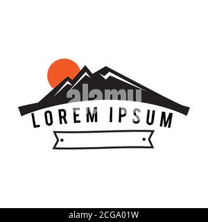 Montagne à motif abstrait pour le design des éléments. Illustration vectorielle EPS.8 EPS.10 Illustration de Vecteur