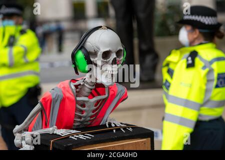 Londres 9 septembre 2020 extinction manifestations de rébellion, Parliament Square Londres UK Credit: Ian Davidson/Alay Live News Banque D'Images