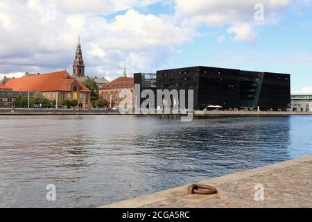 Bâtiment Black Diamond à Copenhague Banque D'Images