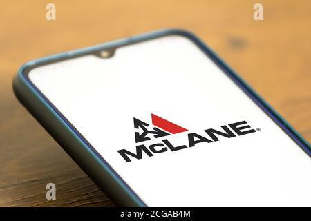 Brésil. 4 septembre 2020. Dans cette illustration, le logo de McLane Company est affiché sur un smartphone. Credit: Rafael Henrique/SOPA Images/ZUMA Wire/Alamy Live News Banque D'Images