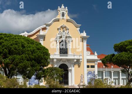 Belle vue sur le vieux bâtiment historique de la ville dans le centre de Lisbonne, Portugal Banque D'Images