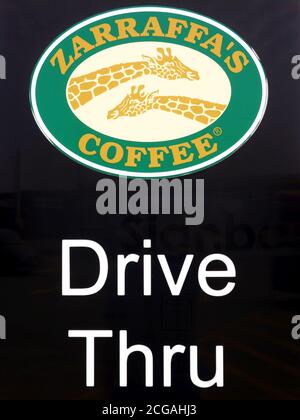 A Zarraffa's Coffee Drive, Queensland, Australie Banque D'Images