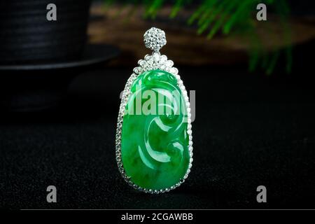 Pendentif jade Banque D'Images