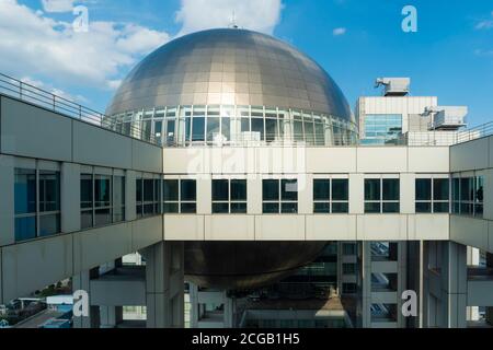 Fuji TV bâtiment d'observation sphérique terrasse à Tokyo Banque D'Images