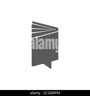 symbole de conversation livre forme communication vecteur d'éducation Illustration de Vecteur