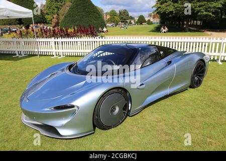 McLaren Speedtail, Bridge of Weir Members Enclosure, Concours of Elegance 2020, Hampton court Palace, Londres, Royaume-Uni, Europe Banque D'Images