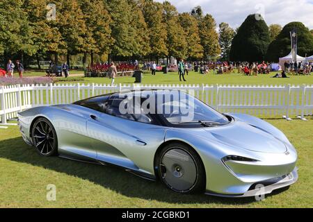 McLaren Speedtail, Bridge of Weir Members Enclosure, Concours of Elegance 2020, Hampton court Palace, Londres, Royaume-Uni, Europe Banque D'Images