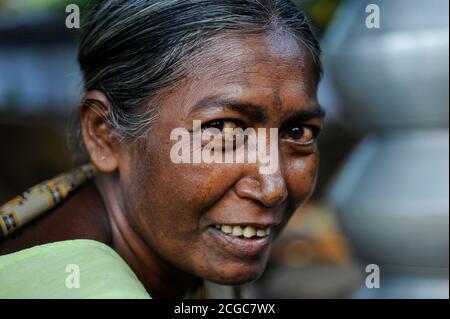 INDE, Jharkhand, Chaibasa, Adivasi, Ho tribu / INDIEN, Jharkhand , Chaibasa , Dorf Surjabasa , Ho Ureinwohner Banque D'Images