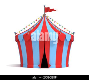 illustration 3d de la tente de cirque Banque D'Images