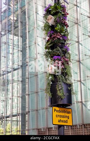 Pilier vivant, écologisation urbaine Banque D'Images