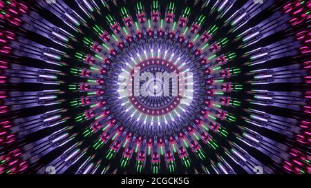 Robot cercle d'avance passage extraterrestre 4k uhd 3d illustration arrière-plan Banque D'Images