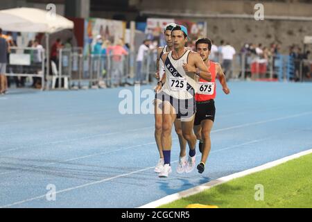 ISTANBUL, TURQUIE - 04 SEPTEMBRE 2020 : athlètes en course pendant les championnats d'athlétisme turcs Banque D'Images