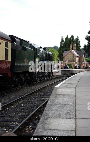 Le parc sid Keith arrive à Arley avec une ville de Bridgnorth - Kidderminster. Banque D'Images