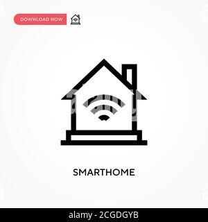 Icône de vecteur simple Smarthome. Illustration moderne et simple à vecteur plat pour site Web ou application mobile Illustration de Vecteur