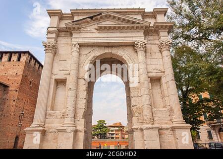 Arco dei Gavi à Vérone en Italie Banque D'Images