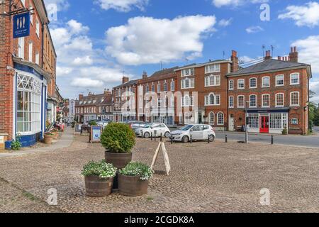 Woburn High Street dans Buckinghamshire Banque D'Images