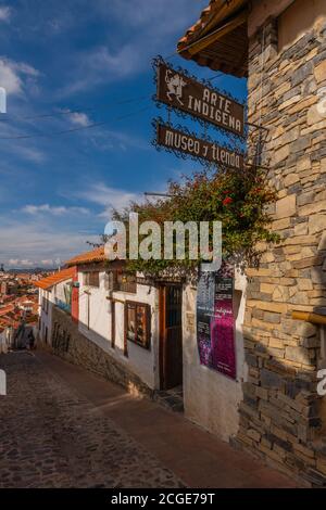 Musée d'art Museo Arte Indigena, Mirador de la Recoleta, sucre, capitale constitutionnelle de la Bolivie, département de Chuquisaca, Bolivie, Amérique latine Banque D'Images