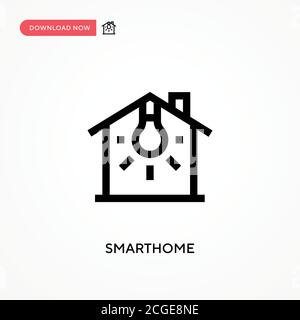 Icône de vecteur simple Smarthome. Illustration moderne et simple à vecteur plat pour site Web ou application mobile Illustration de Vecteur