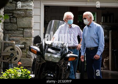 LANCASTER, PA, États-Unis - 07 septembre 2020 - le candidat démocrate à la présidence des États-Unis Joe Biden rencontre des partisans syndicaux à Lancaster, en Pennsylvanie, Banque D'Images