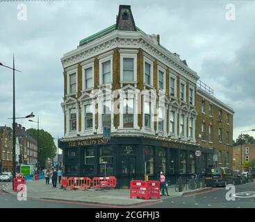 Le bâtiment de la fin du monde à Kings Cross, Londres, Royaume-Uni Banque D'Images