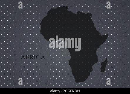 Carte de l'Afrique sur fond concret, texture Banque D'Images