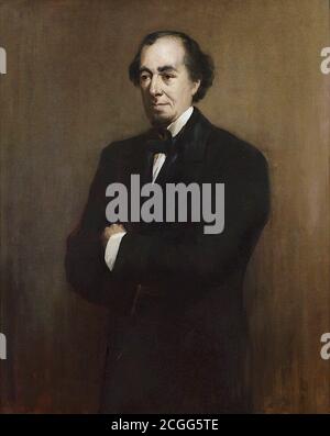 Millais John Everett - Benjamin Disraeli 1er comte de Beaconsfield 2 - British School - 19e siècle Banque D'Images