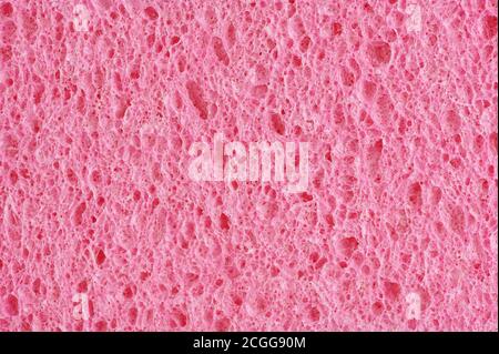 Fond de texture de détail éponge rose. Banque D'Images