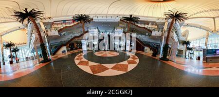 Vue panoramique du centre-ville de Doha, Qatar Banque D'Images