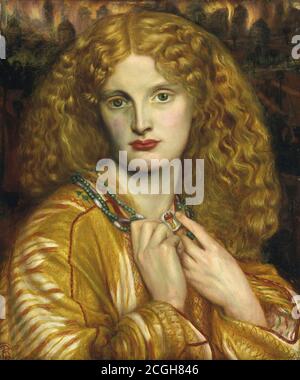 Rossetti Dante Gabriel - Helen de Troy - British School - 19e siècle Banque D'Images