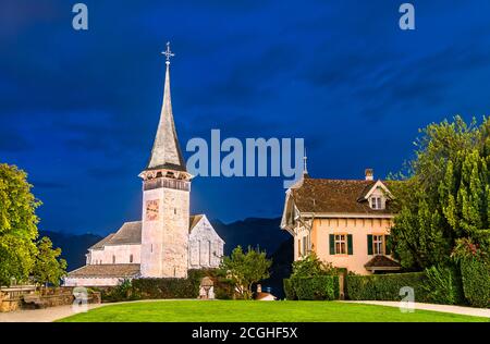 Église du château de Spiez, Suisse Banque D'Images