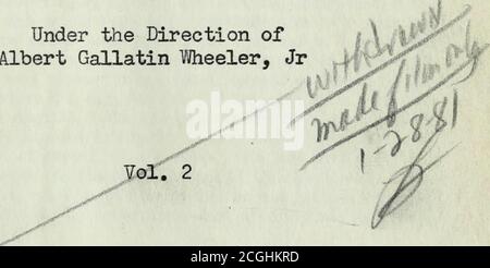 . L'histoire généalogique et encyclopédique de la famille Wheeler en Amérique . 3 1197 21271 3314. GEMRALOGICAL SOCIITN de UTTin-DAV i&gt;vi»li i Boston, Mass, American College of GenealogT 191U a ■-^SSS CAF^ ROLL ID^ DESCENDANTS DE JOHN WHEELER, CHAELES CO., MAEYLAND. 9000. JOHN WHEELEE. Il est le seul ancêtre original de la branche du Maryland de la famille dont tout est connu defi-nitely. Le temps de son immigration et la place en Virginie tochhich qu'il immigre sont des questions de conjecture. Les Archives MarylandArchives montrent qu'un John Wheeler a déniché dans le Maryland en l'an 1662. Ce sera l'uedn Banque D'Images