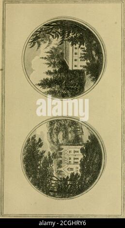 . L'art du jardinage de paysage . r.i 3 o u 60 bâtiments 21 ** Tours et remparts il voit, Embosomd haut dans les arbres touffés ; et que ceux du grec accordera soit des arbres ronds ou coniques; mais si la base est caduque, la contraste de ce dernier sera plus agréable. Le style gothique de l'architecture étant le plus cal-cuated pour des ajouts ou des réparations à une vieille maison, je mighthere s'aventurer pour le recommander sur le score de mereutilité ; Mais quand nous prenons en compte cet effet pictur-esque qui est toujours produit par le mélange de bâtiments gothiques avec des arbres à tête ronde, je confessmy Banque D'Images