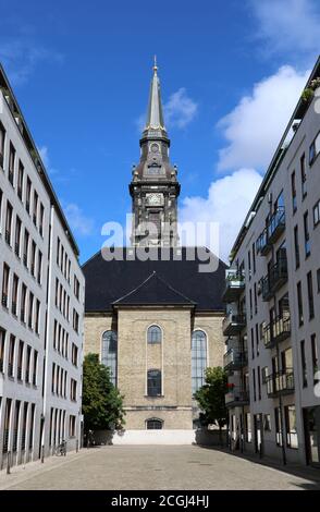 Chrétiens Kirke à Copenhague Banque D'Images