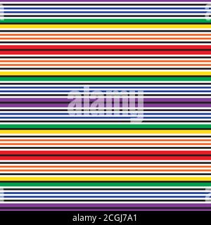 Fond sans couture à rayures multicolores adapté aux textiles de mode Illustration de Vecteur