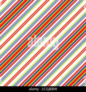 Fond sans couture à rayures multicolores adapté aux textiles de mode Illustration de Vecteur