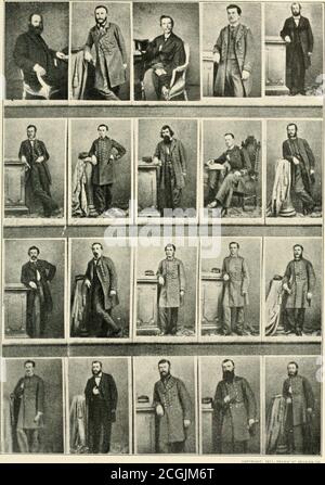 . L'histoire photographique de la guerre civile : des milliers de scènes photographiées 1861-65, avec le texte de nombreuses autorités spéciales . OFFICIERS DE L'ALABAMA EN 1862 de gauche à droite : premier Lieut. John M. Kell; chirurgien David H Llewellyn; (apt. Kaphael Senimes ; ThirdLieut. Joseph D. Wilson; Lieut. P. Schroeder; Maître J. P. Bullock; Lieut. Arthur Sinclair; chef de l'ingénierie D. Freeman; Lieut. Richard F. Armstrong; le greffier du capitaine W. B. Smith; le chirurgien Francis L. Gait; l'ingénieur adjoint William P. Brooke; le sage-navire Eugene Maffitt; le sage-navire ¥.. M. Anderson; Masters MateGeorge T. Pullman; Lieut, de Marin Banque D'Images