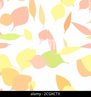 Motif vectoriel de feuilles d'automne sans couture - décoration répétée pour le textile, le papier d'emballage, la mode, etc Illustration de Vecteur