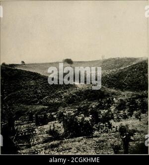 . L'histoire photographique de la guerre civile : des milliers de scènes photographiées 1861-65, avec le texte de nombreuses autorités spéciales . VUE LOINTAINE DU CAMP DE PRISONNIERS CONFÉDÉRÉS DE BELLE PLAINE, MAI 1864 cette photo a été prise juste après la campagne de Spotsylvania, au cours de laquelle Grant a perdu trente-six mille hommes dans des années de vie décontractée mais a capturé plusieurs milliers de confédérés, dont une partie apparaît dans ce camp de peuplement. Un petit ruisseau tortueux traverse la fente dans les collines. Près du centre de la photo, un petit pont qui le recouvre peut être décrit. Plus à droite se trouve l'agroupe de Union s. Banque D'Images