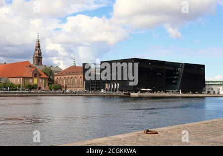 Bâtiment Black Diamond à Slotsholmen à Copenhague Banque D'Images