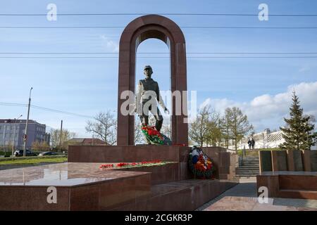 Monument aux soldats-internationalistes se trouve sur la rue Igarskaya de la Krasnoyarsk Banque D'Images