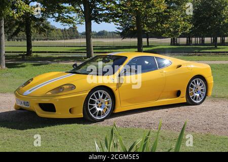 Ferrari 360 Challenge Stradale (2004), car Club Displays, Concours of Elegance 2020, Hampton court Palace, Londres, Royaume-Uni, Europe Banque D'Images